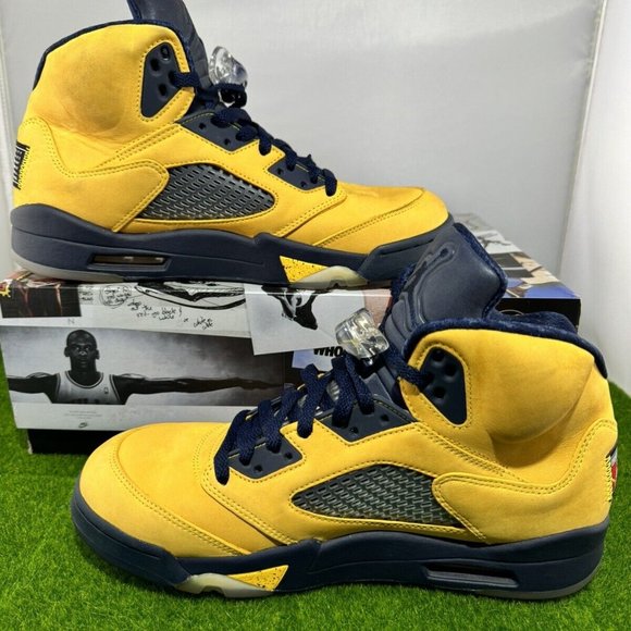 Air Jordan 5 Retro SP Michigan 2019 - Size 9/10 CQ9541-704 - Used - Mens Sneaker main image 5
